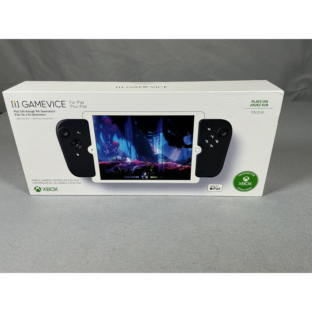 Gamevice Controller for iPad Xbox Mobile Gaming Black Lightning 5th-9th Gen NEW